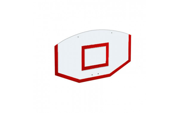 Щит стритбольный 120х75 поликарбонат (разметка красная) Dinamika ZSO-002113 600_380