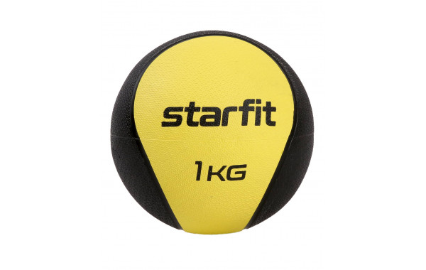 Медбол высокой плотности 1 кг Star Fit GB-702 желтый 600_380