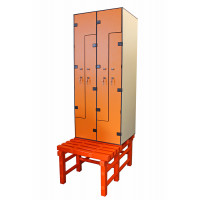 Шкаф 2-2 «Галеон» на скамье-подставке ПТК Спорт 040-6107