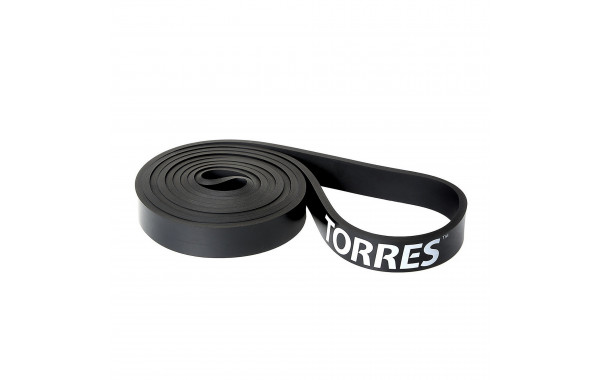 Эспандер Torres латексная петля, сопротивление 30 кг, 208см, шир.2,1 см AL0048 черный 600_380