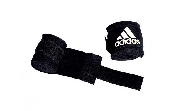 Бинты эластичные Adidas AIBA Rules Boxing Crepe Bandage (пара) adiBP031 черные 600_380