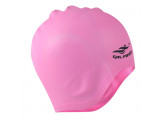 Шапочка для плавания силиконовая анатомическая (розовая) Sportex E41548
