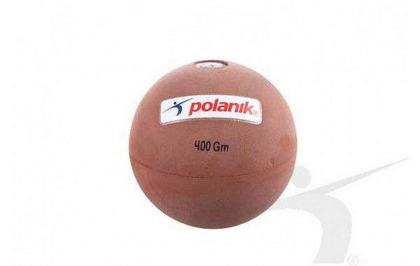 Мяч для тренировки метания резиновый, 400 г Polanik JRB-0,4 600_380