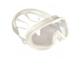Очки полумаска для плавания взрослая (силикон) (белый) Sportex E33161-2