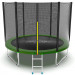 Батут с внешней сеткой и лестницей EVO Jump External 10ftt, зеленый 75_75