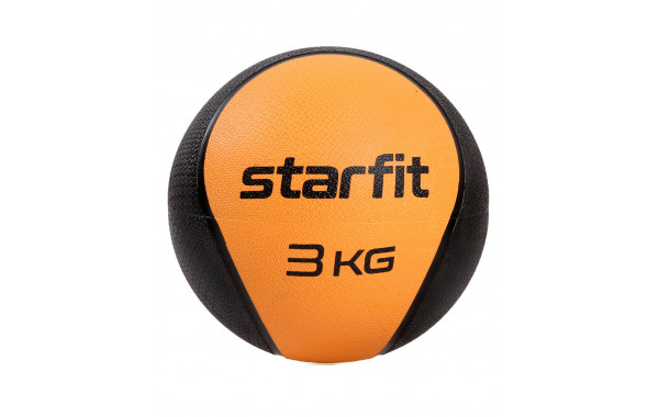 Медбол высокой плотности 3 кг Star Fit GB-702 оранжевый 600_380