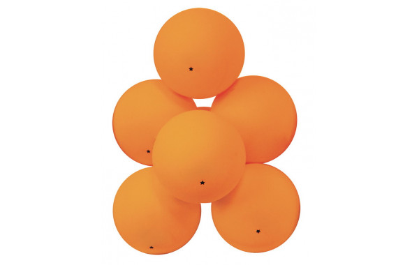 Мячи для настольного тенниса Atemi 1*, пластик, 40+, оранж., 6 шт., ATB101 600_380