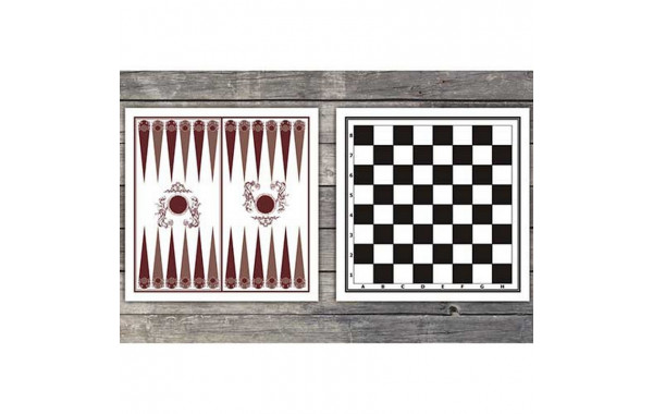 Доска картонная двухстороняя: шахматы, шашки, нарды 600_380