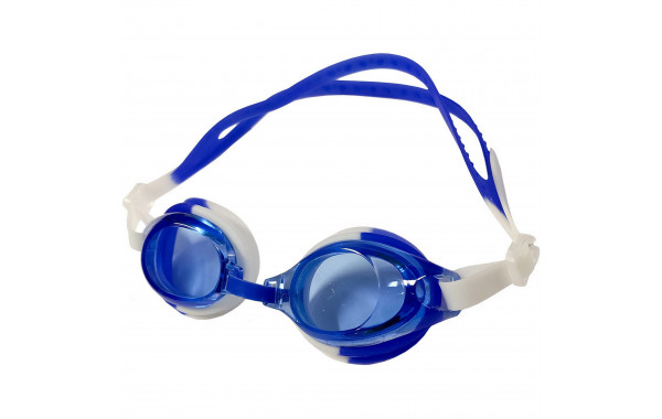 Очки для плавания Sportex E36884 бело\синий 600_380