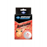 Мяч для настольного тенниса Donic 3* Avantgarde, 6 шт, оранжевый