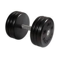 Гантель неразборная, классик, с невращ. хром. ручкой, 30 кг MB Barbell MB-FdbEM-BN30