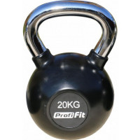 Гиря Profi-fit обрезиненная с хромированной ручкой 20кг