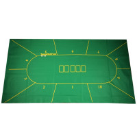 Сукно для покера с разметкой на 10 игроков (180х90х0,2 см)
