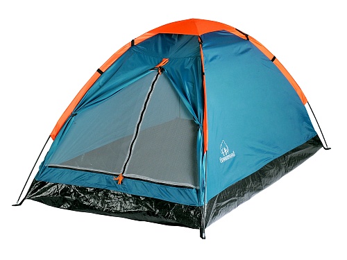Палатка 2-х местная Greenwood Summer 2 синий/оранжевый 500_375