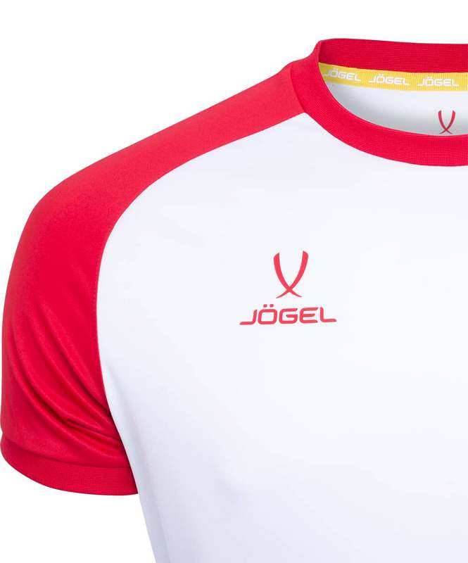 Футболка футбольная Jogel JFT-1021-012, белый/красный 665_800