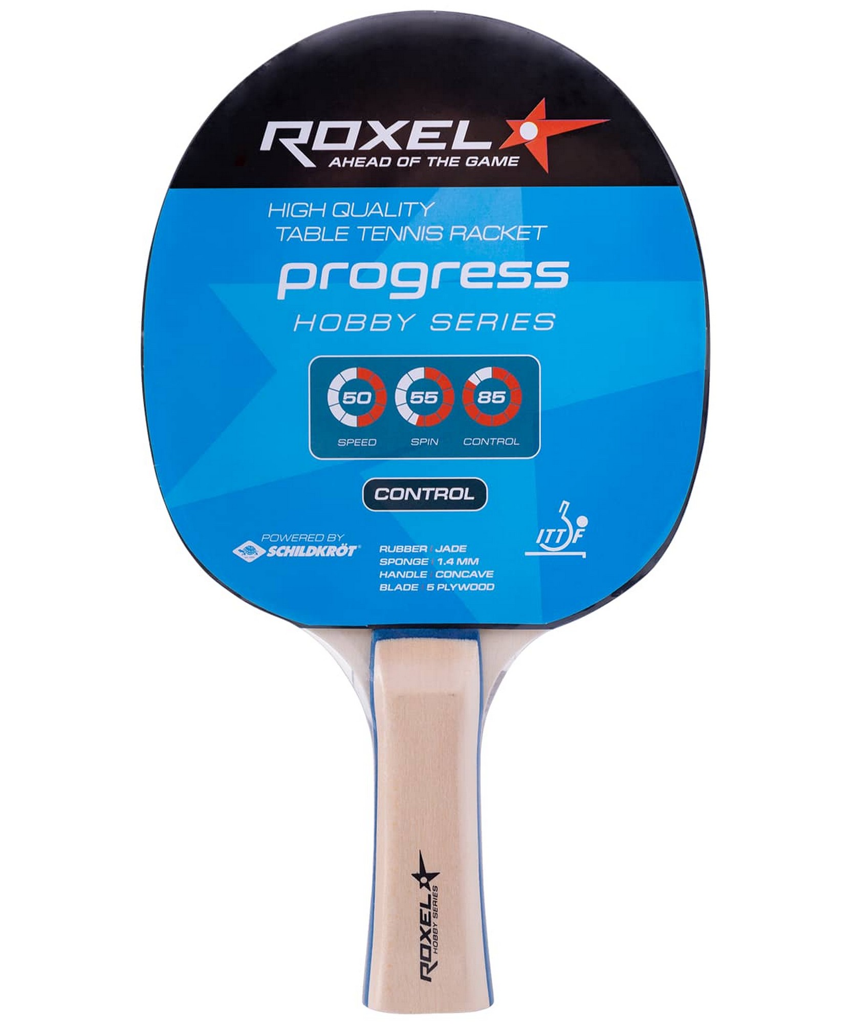 Ракетка для настольного тенниса Roxel Hobby Progress, коническая 1663_2000