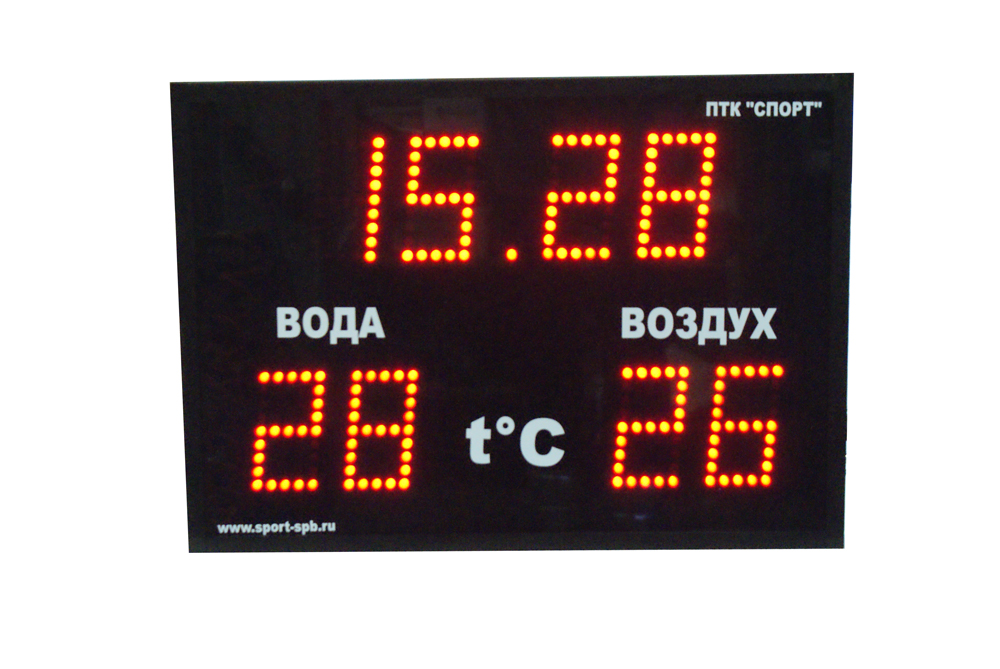 Часы-термометр СТ1.16-2t ПТК Спорт 017-0828 1000_669