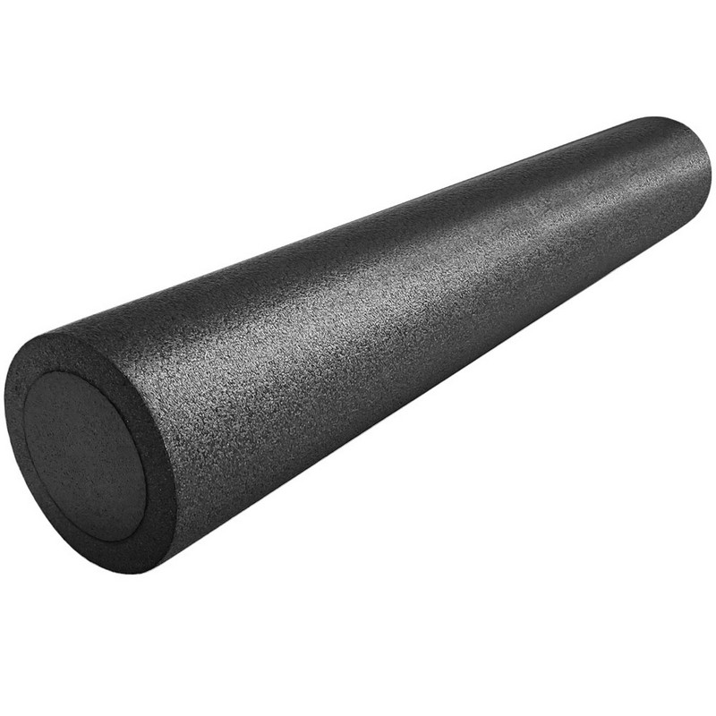 Ролик для йоги Sportex полнотелый 2-х цветный (черный/черный) 90х15см PEF90-12 800_800