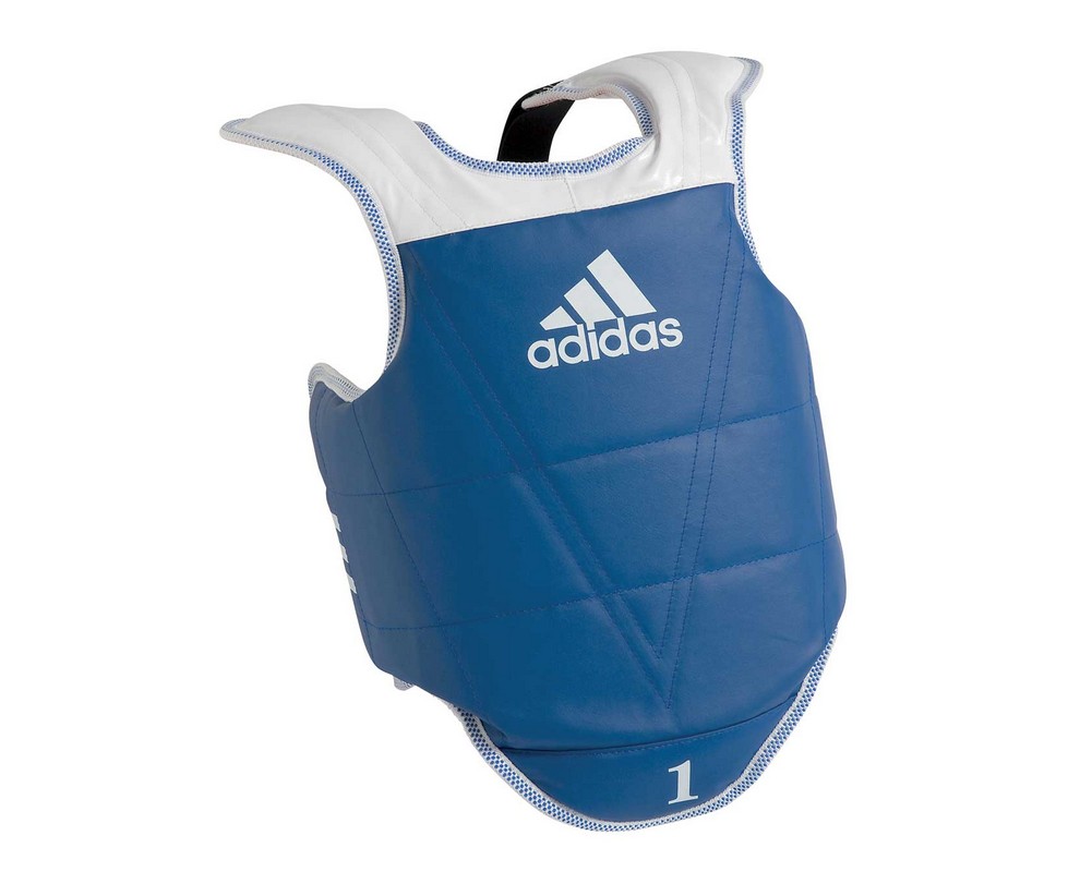 Защита корпуса двухсторонняя Adidas Kids Body Protector Reversible WTF сине-красная adiTKP01 979_800