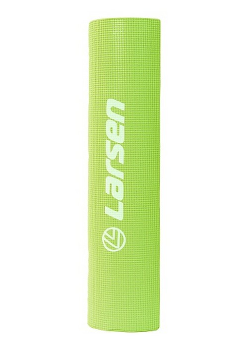 Коврик для фитнеса и йоги Larsen PVC лайм р173х61х0,4см 500_700