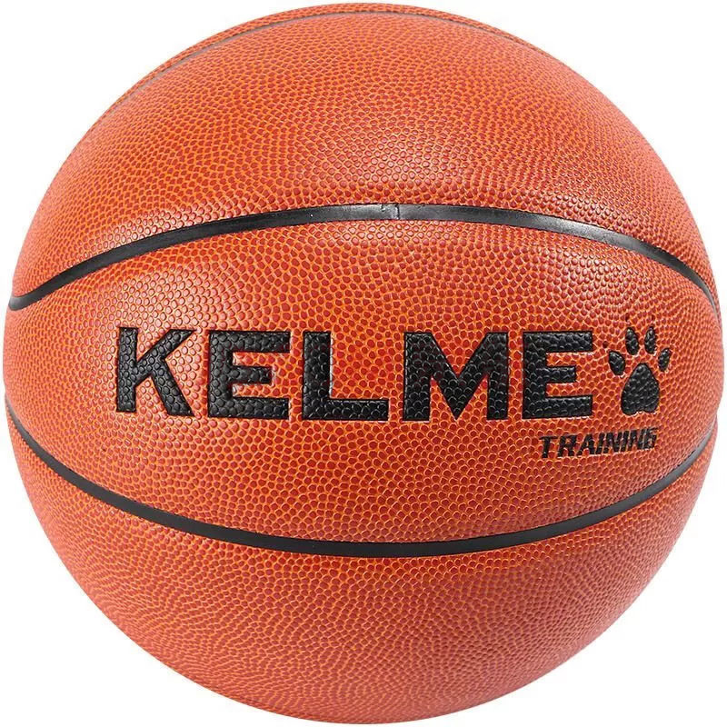 Мяч баскетбольный Kelme 8202QU5001-217, р. 7, 8 пан., ПУ, нейлон. корд, бутил. камера, ярко-коричневый 800_800