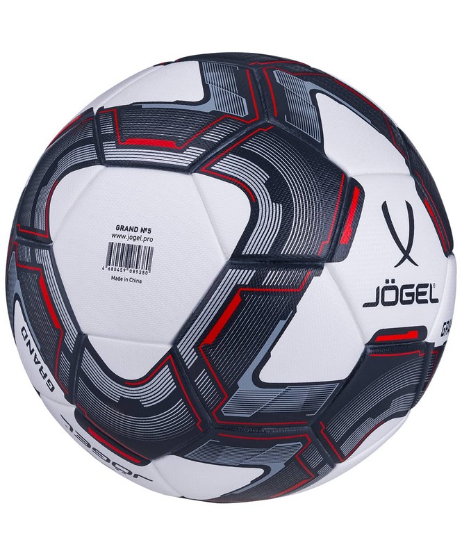Мяч футбольный Jogel Grand р.5 белый 665_800