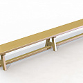 Скамейка гимнастическая 300 см Spektr Sport (3 деревянные ножки) 120_120