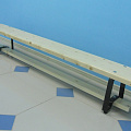 Скамейка гимнастическая 2 м ФСИ (мет.ножки), покрытие мебельный лак 9113 120_120