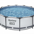 Каркасный бассейн круглый 366х100см+фильтр-насос Bestway Steel Pro Мах 56260 120_120